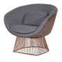 Vogue Copper & Grey Lounge Chair